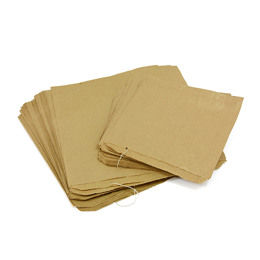 Kraft Bag Brown Strung Ribbed Dependable 12 x 12" 305mm (500)