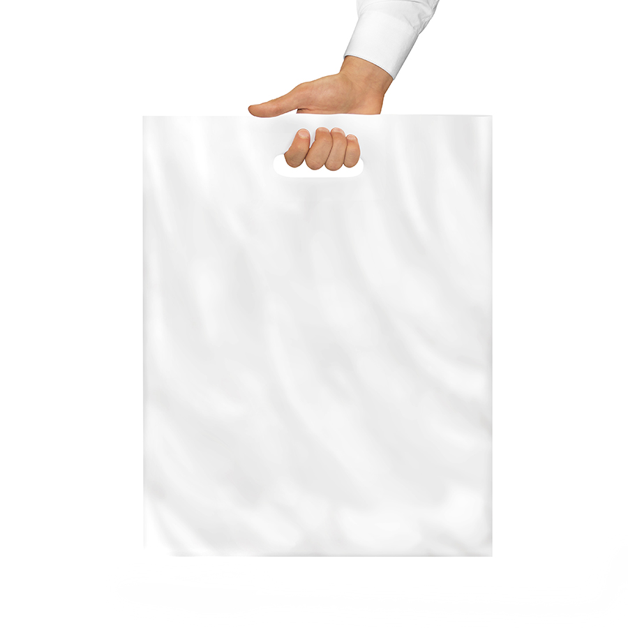 Patch Handle Carrier Bags 35mu 22 x 18 x 3 Gusset 559 x 445 x 77mm (500)