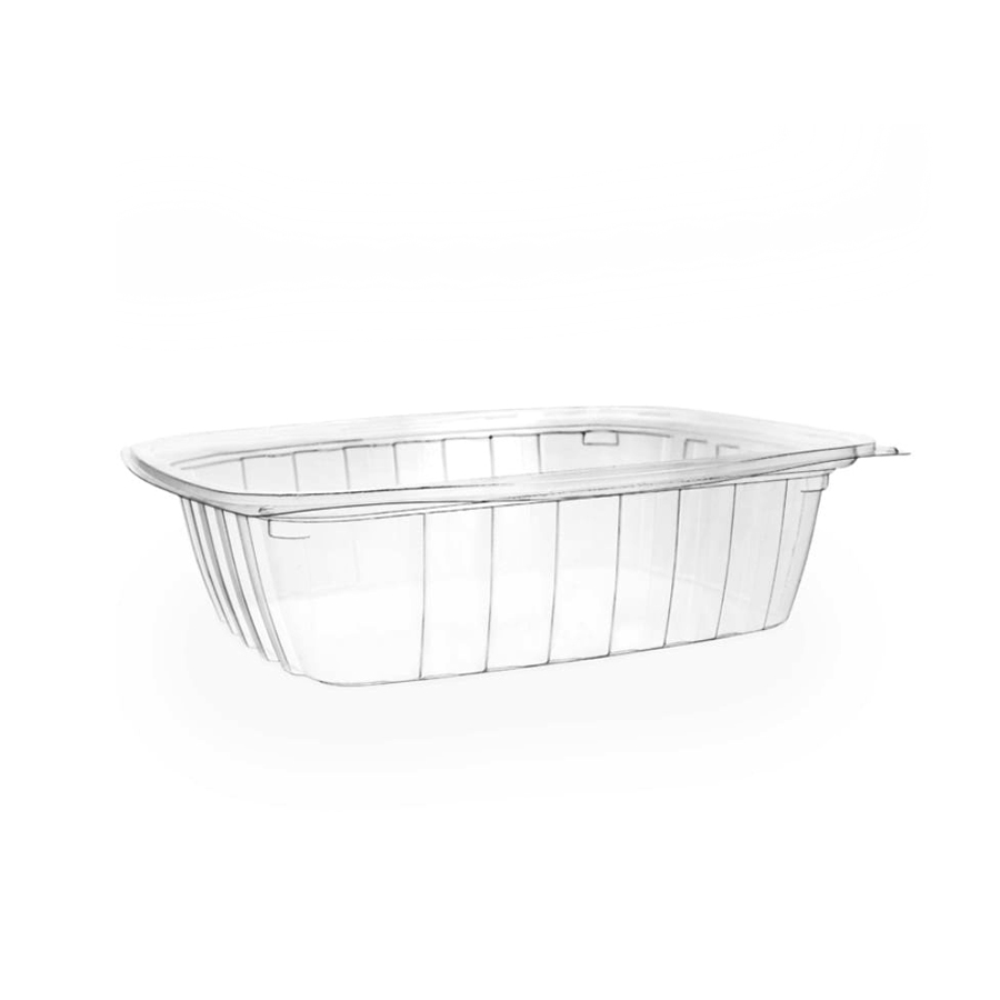 Clear Deli Tub Rectangular PLA 24oz 680cc (200)
