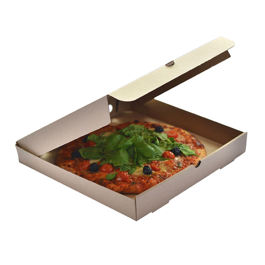 Pizza Box 12" Brown Plain 312 x 315 + 43mm (100)