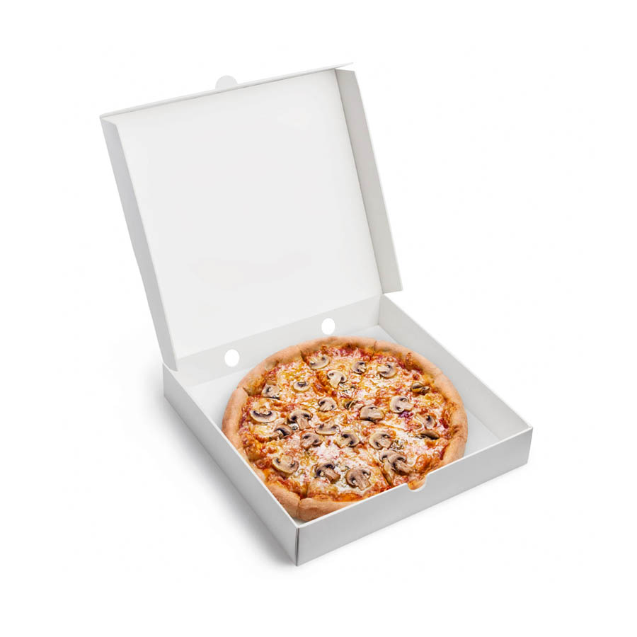 Pizza Box 12" White Plain 312 x 315 + 43mm (100)