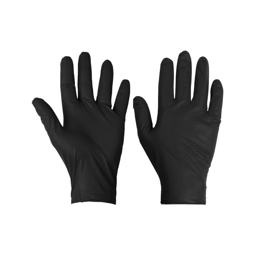Gloves Nitrile Black Powder Free Large (100)