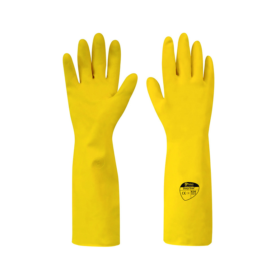 Rubber Gloves Yellow Extra Long Deep Sink Medium(1)