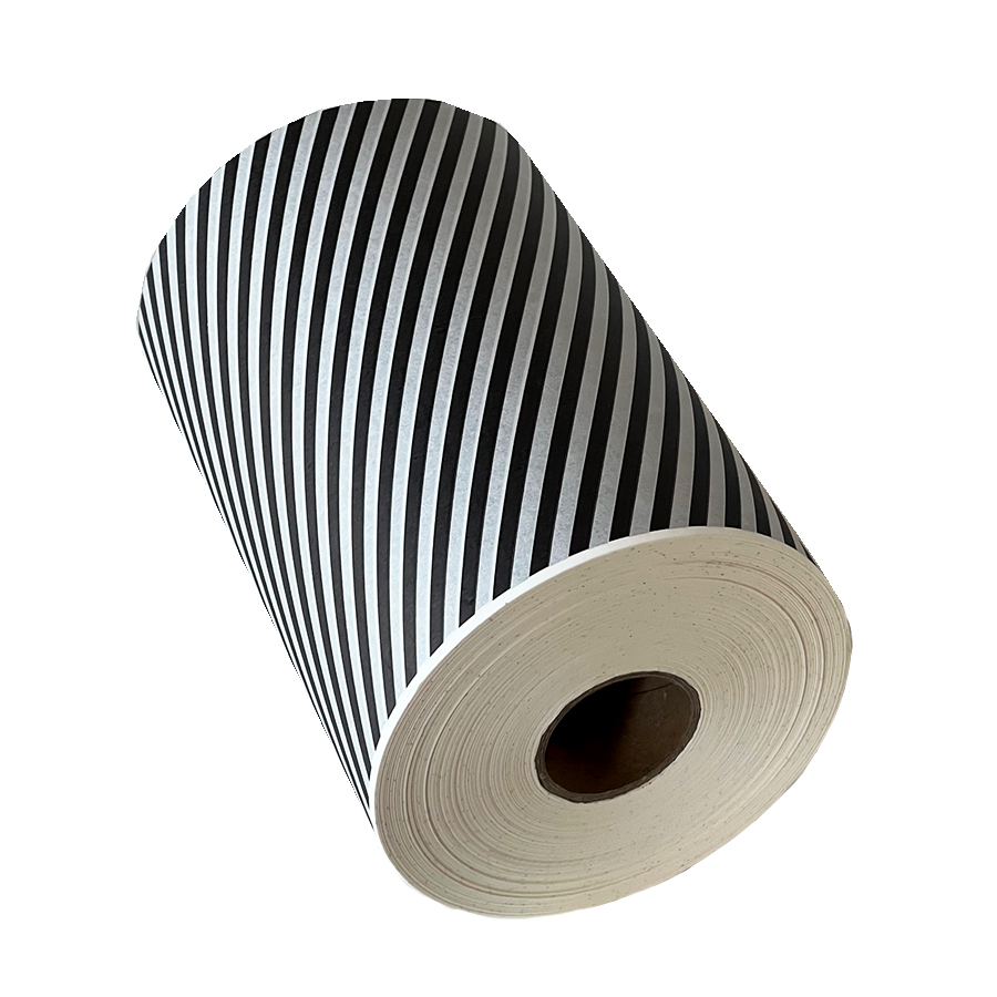 Greaseproof Paper On Roll Printed Black & White 250mm x 500m (1)