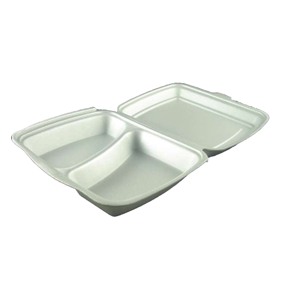 HP2 2 Compartment Hinged Poly Container (250)